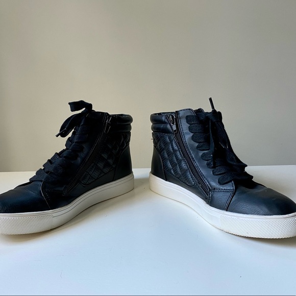 Steve Madden Black Euriah High-Tops - Picture 3 of 5